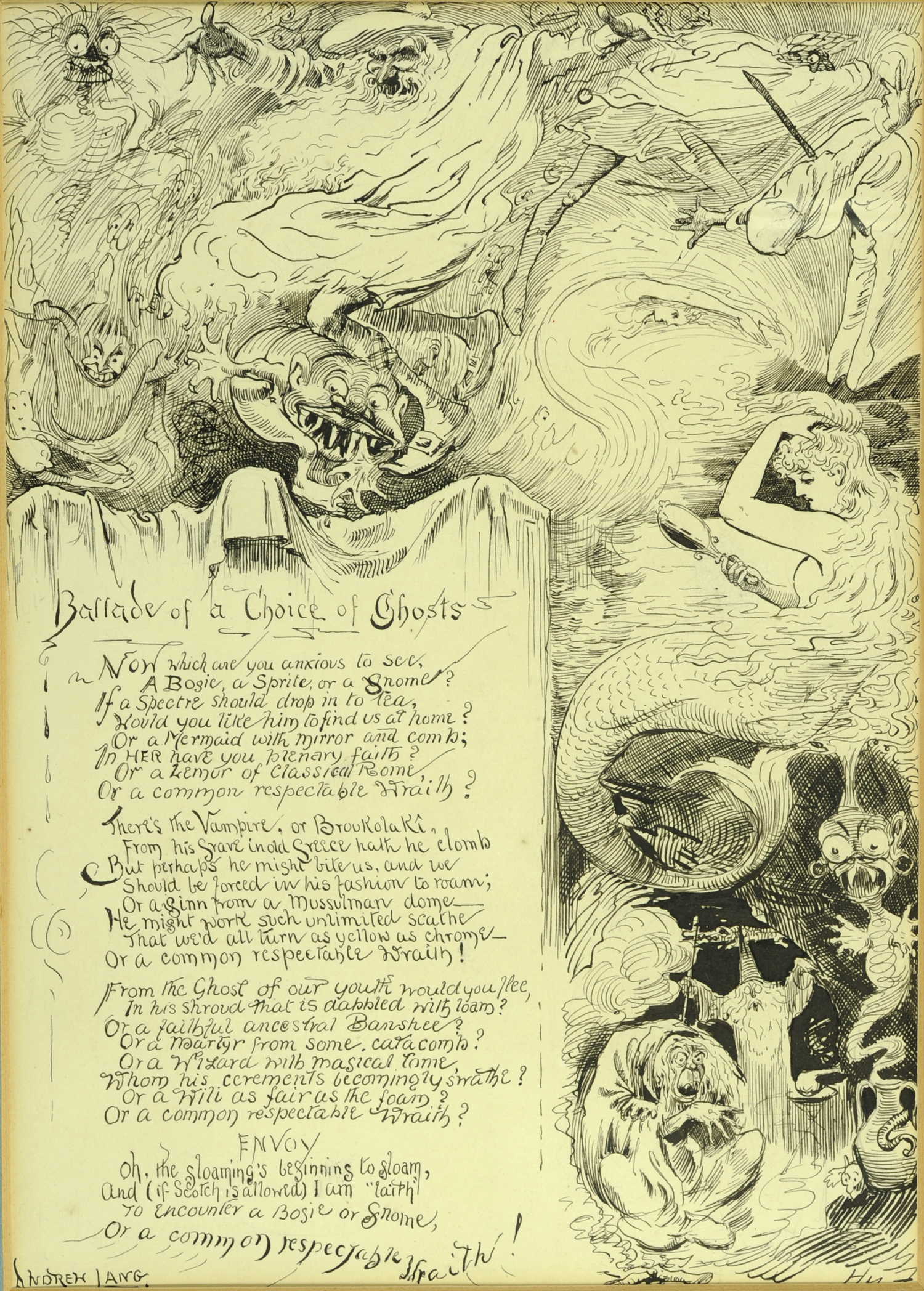 Happy Hallowe’en! Andrew Lang’s own illustrated copy of “Ballade of a ...