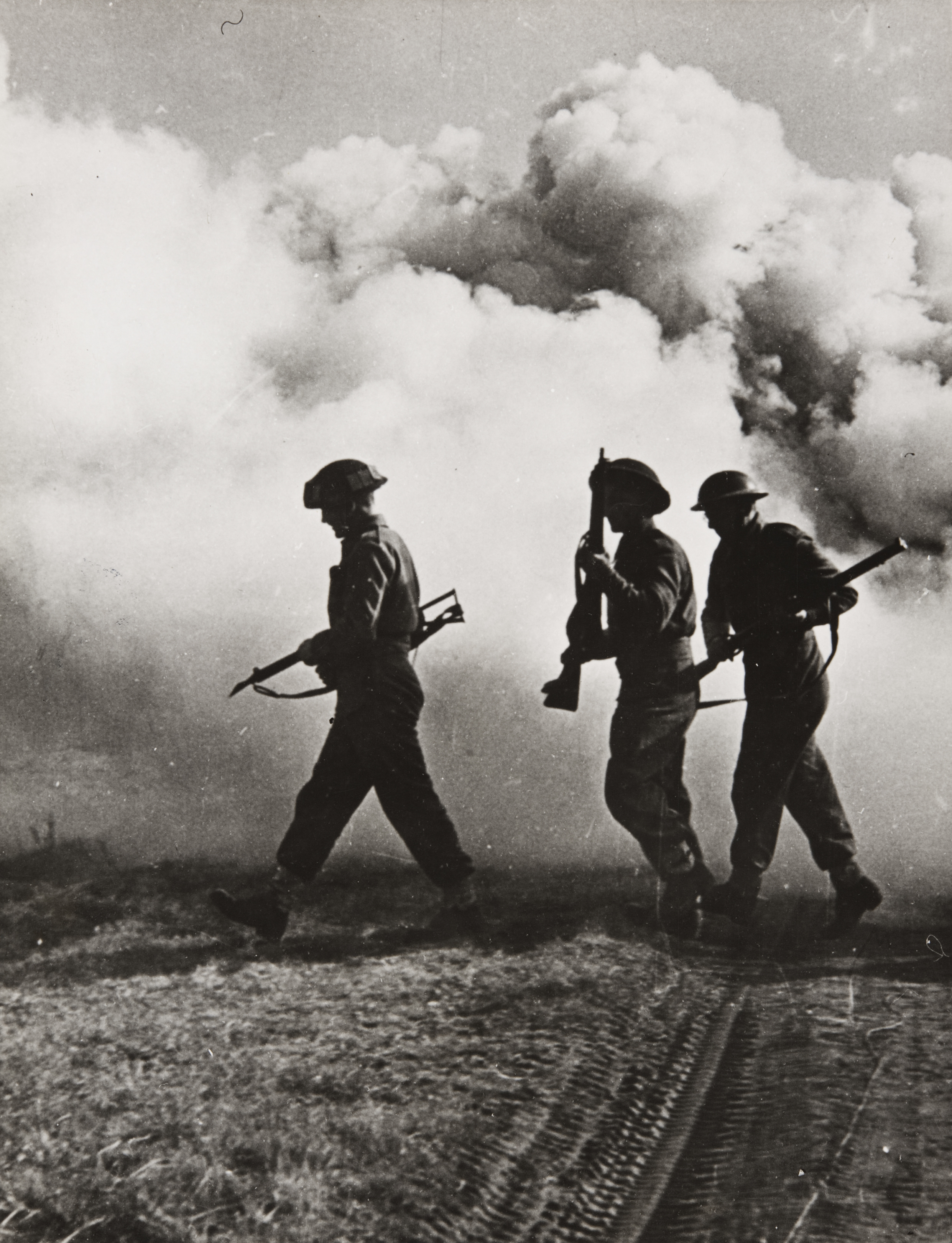 "Carligliano battle front -Gustav Line broken" a War Office Photograph.