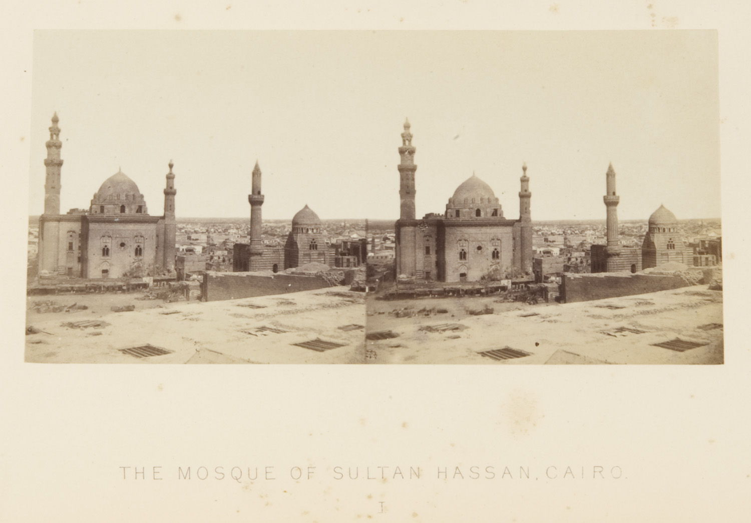 'The Mosque of Sultan Hassan, Cairo' ' from Francis Frith's Egypt, Nubia, and Ethiopia, illustrated by one hundred Stereoscopic photographs. London, 1862 (St Andrews copy at Photo DT47.F8)