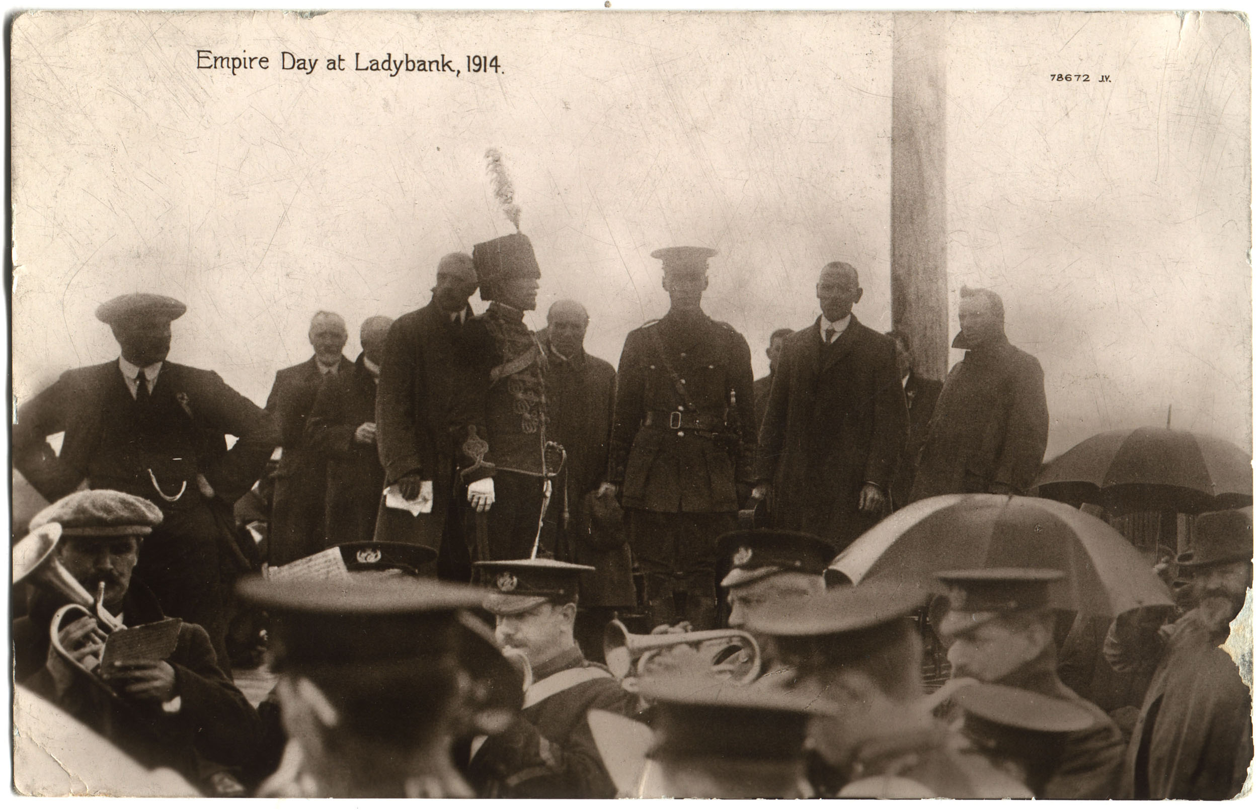 Empire day at Ladybank, 1914. J. Valentine & Co.Medium: Real Photo (Gelatin Silver Print). St Andrews copy at JV-78672