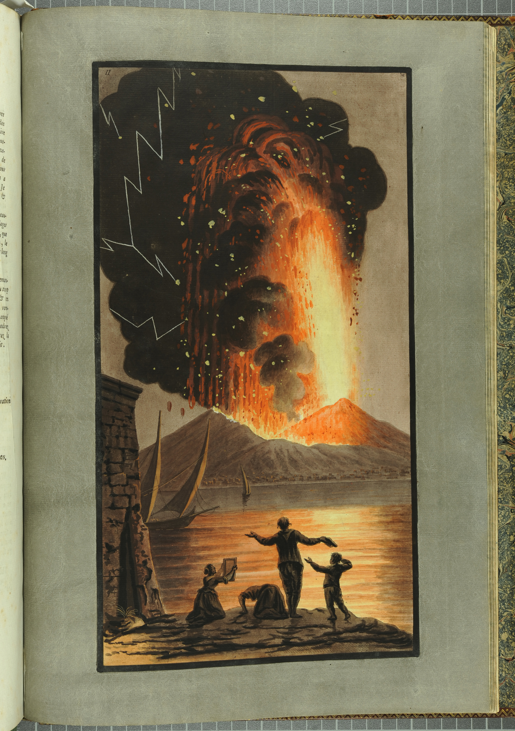 “View of the great eruption of Mount Vesuvius on Sunday night August the 8th 1779.” From William Hamilton’s Campi Phlegraei (St Andrews rff QE523.V5H3 (SR))