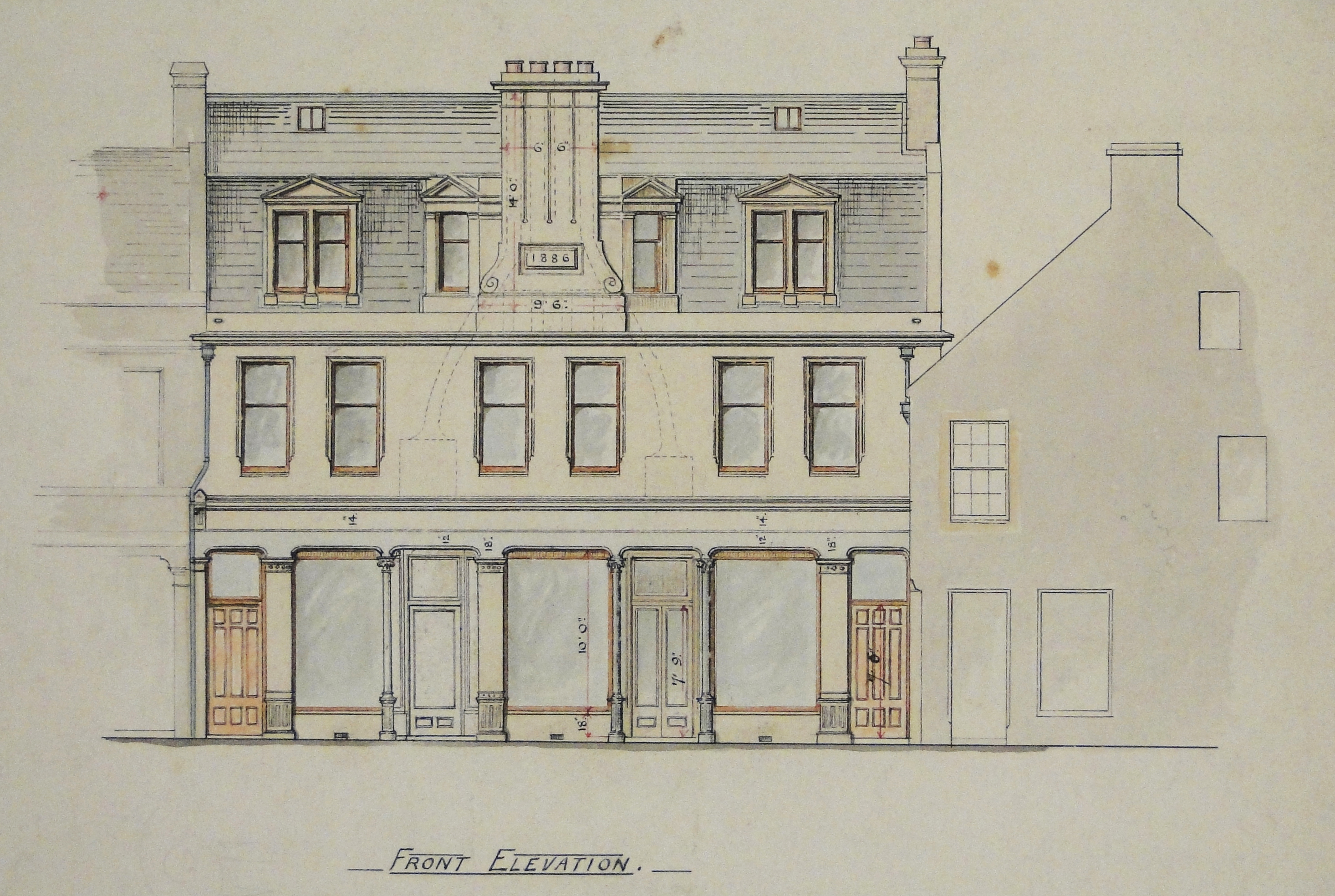 Shop in Bell Street, St Andrews, 1886