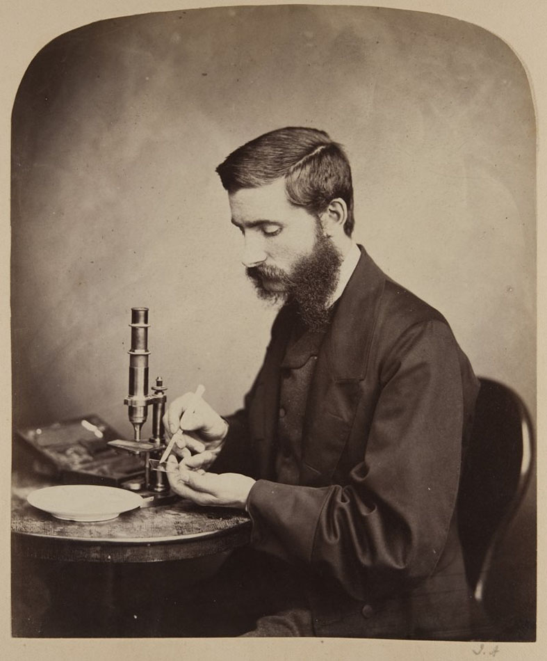 Dr W.C. McIntosh, in a photograph by John Adamson, 1865. ALG-5-42.