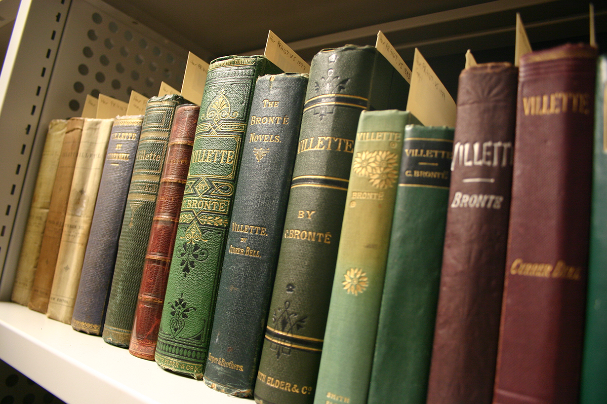Editions of Villette by Charlotte Brontë from the Hargreaves Collection.
