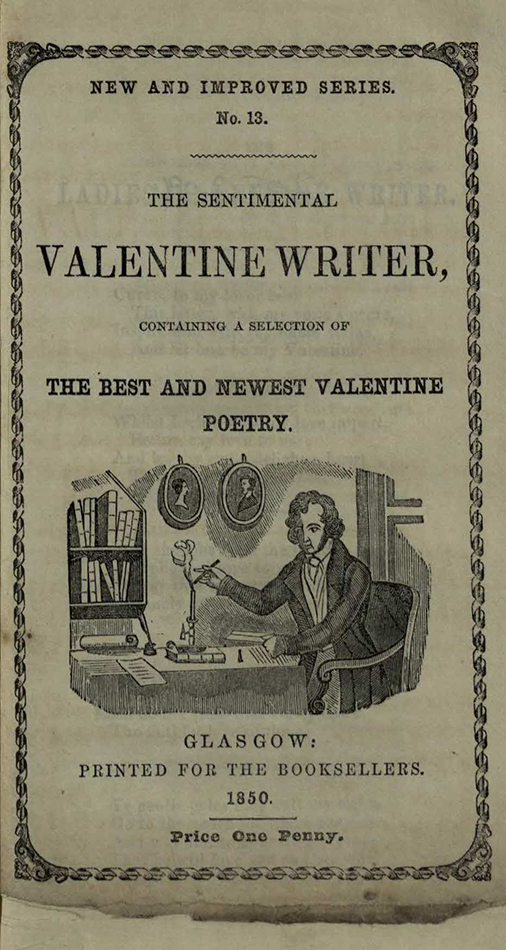 Title page from The Sentimental Valentine Writer (s PR8624.R2)
