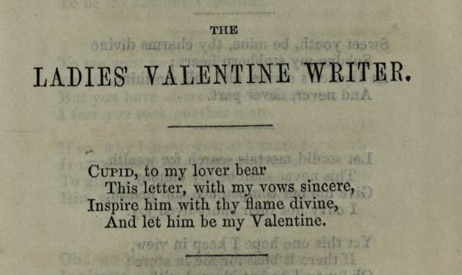 Ladies’ poetry from The Sentimental Valentine Writer