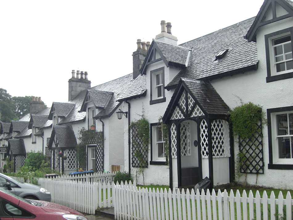 'Neat row of cottages'