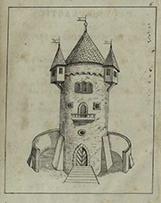 Illustration of a model tower which can be made. In the second edition this picture is in colour, “to give young artists some idea how to proceed in colouring”.