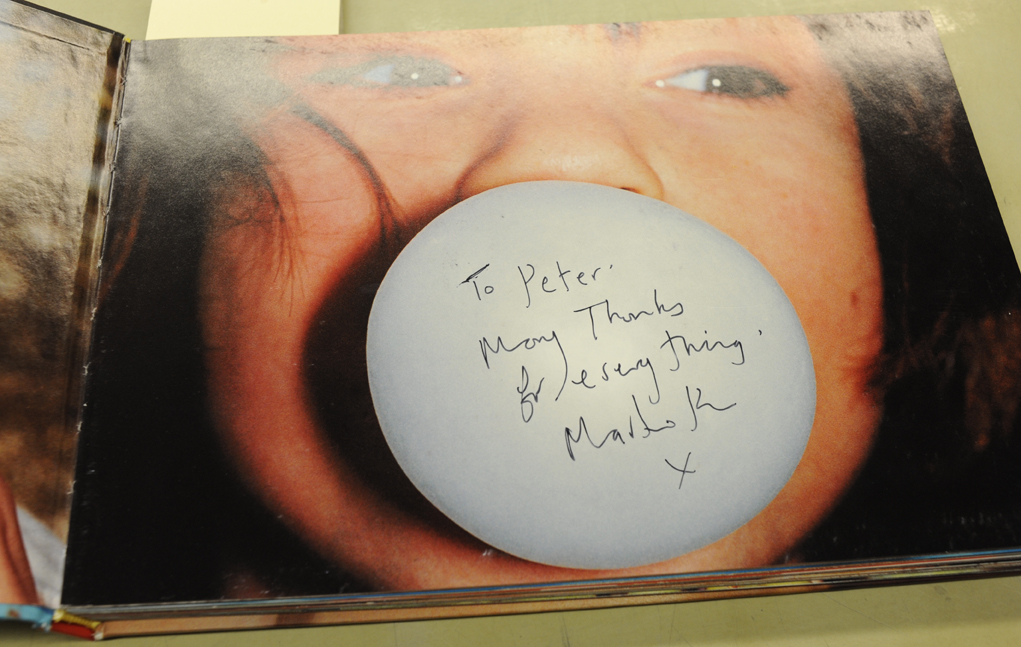 A presentation inscription to Peter Fraser signed by Martin Parr on his Common Sense (1999)