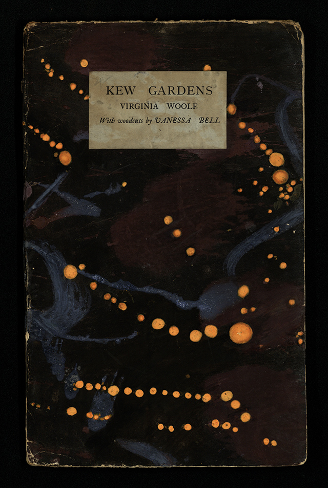 The cover of the first edition of Kew Gardens (1919)