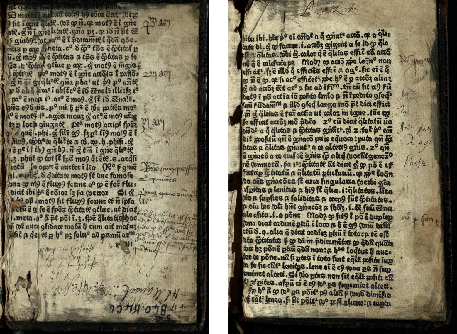 Leaves y3r (left) and y5r (right) from the St Andrews copy