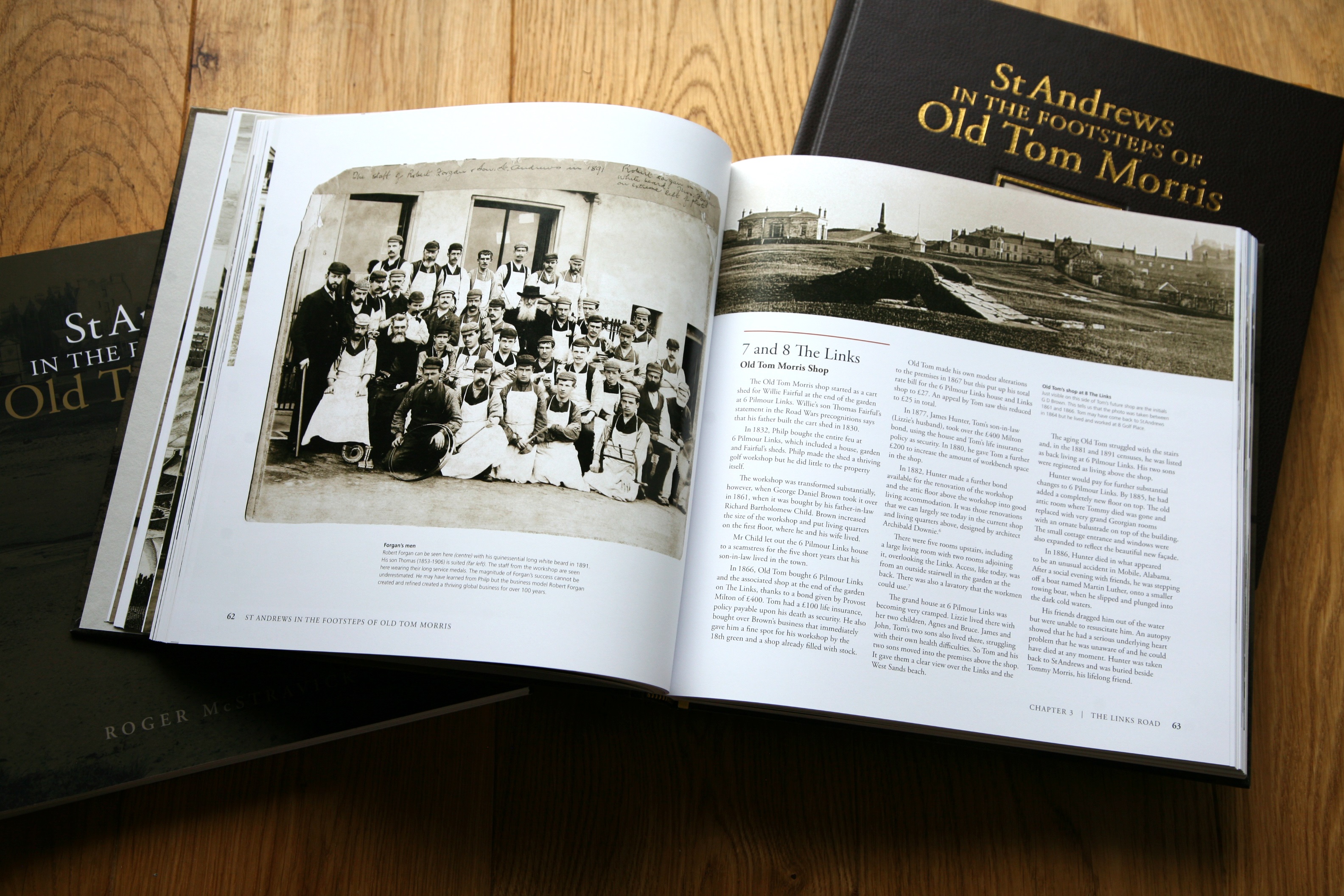 In the Footsteps of Old Tom Morris - Book spread
