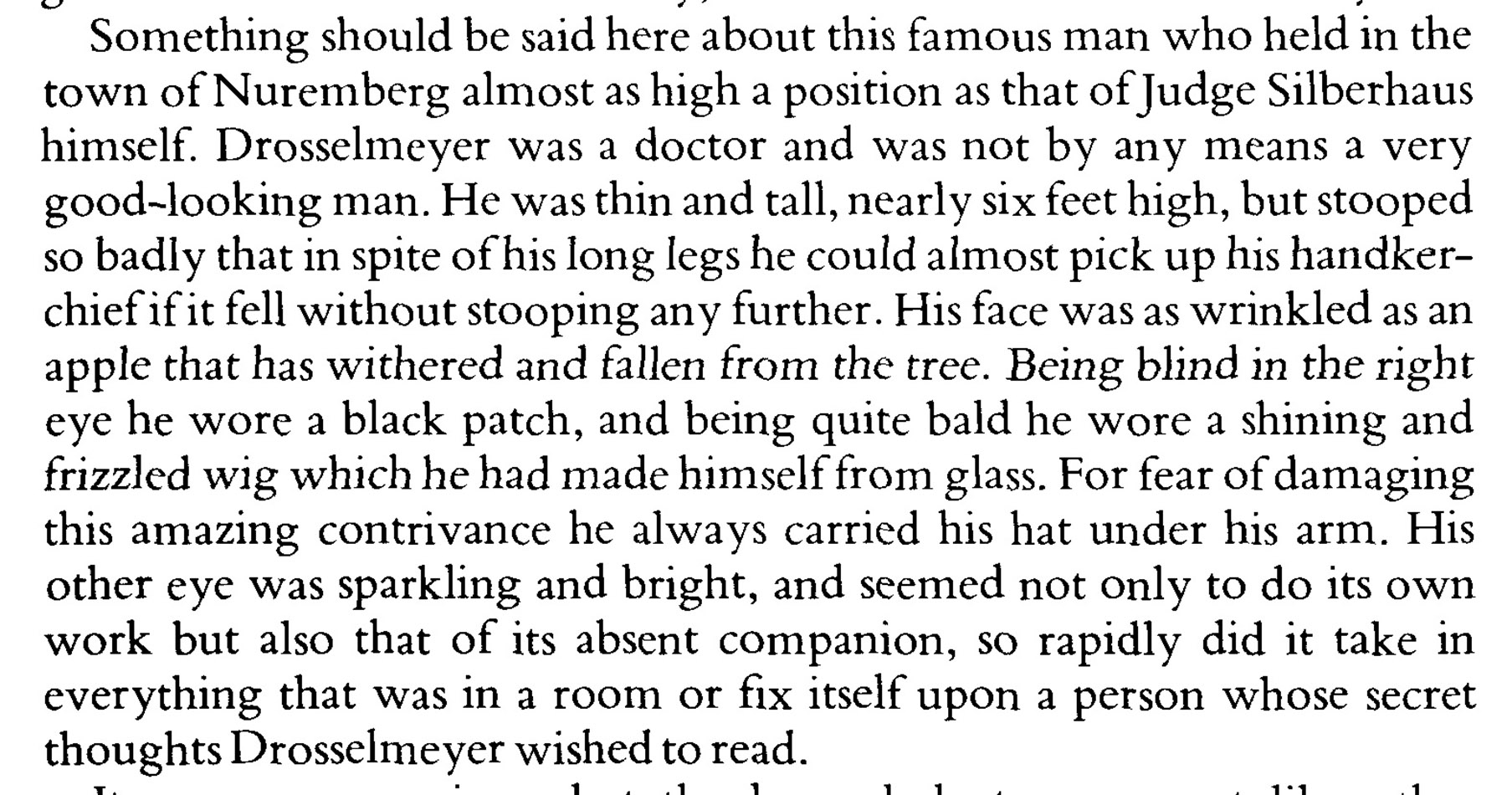 The description of Dr Drosselmeyer, from p. 2 of the text.