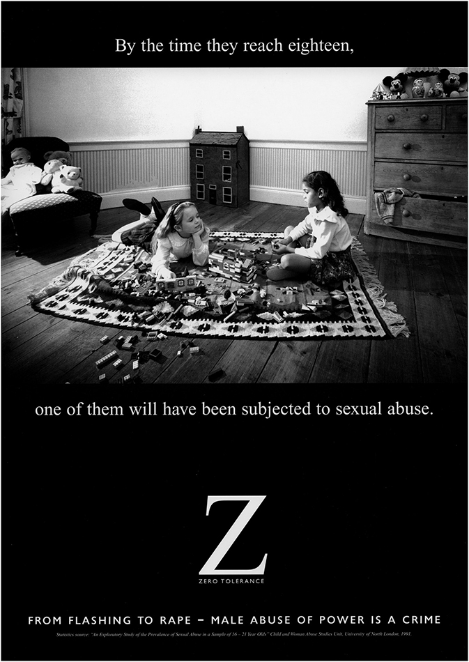An image used for the Zero Tolerance campaign. ©Franki Raffles Estate