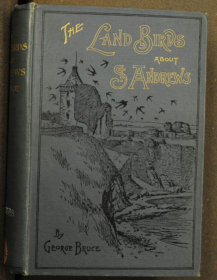 A Beautiful Cover showing Andrews Castle from the Scores (Don QL690.S3B8). The collection includes important books of local interest.